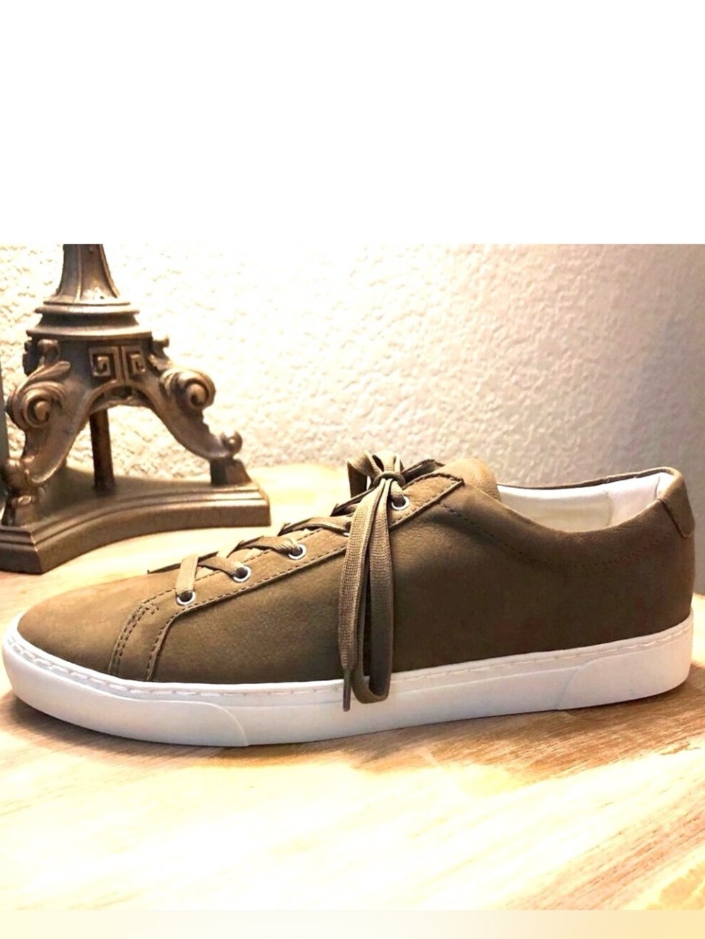 New 1.STATE Darrion Sneaker Tobacco Brown Nubuck Suede Lace-up Low-top 11